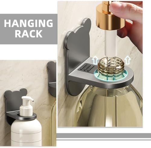 Cabilock 4pcs Wall-Mounted Bathroom Storage Racks with Self-Adhesive Hooks