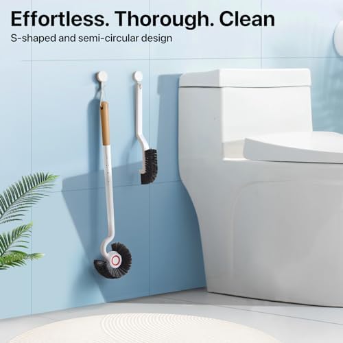Chijoo Scented Toilet Brush with Holder and Hook