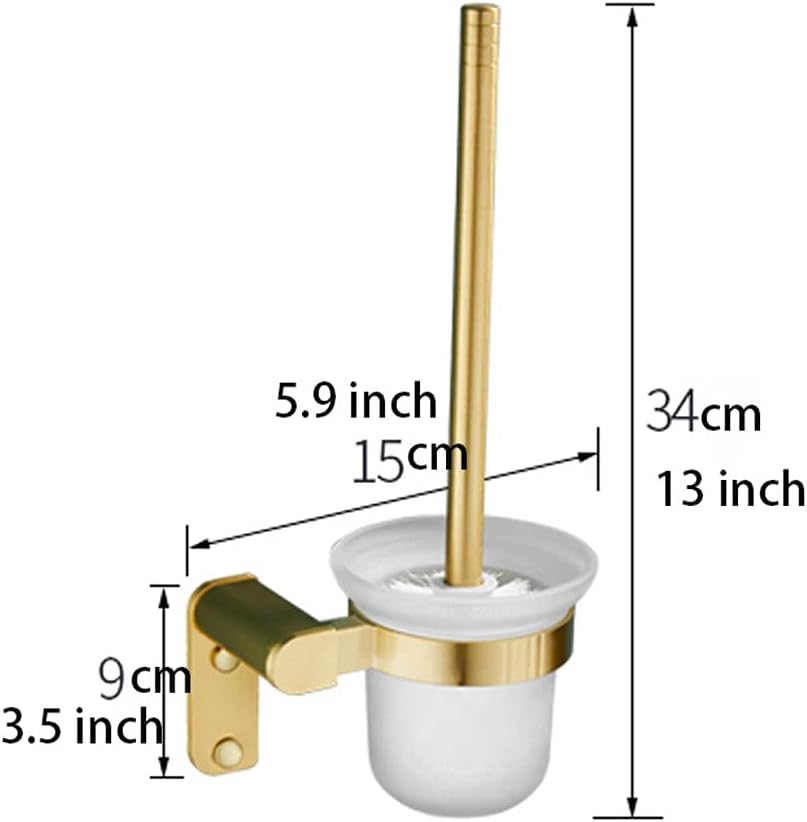 Toilet Brush with Wall Holder Durable Space-Saving Cleaning Kit