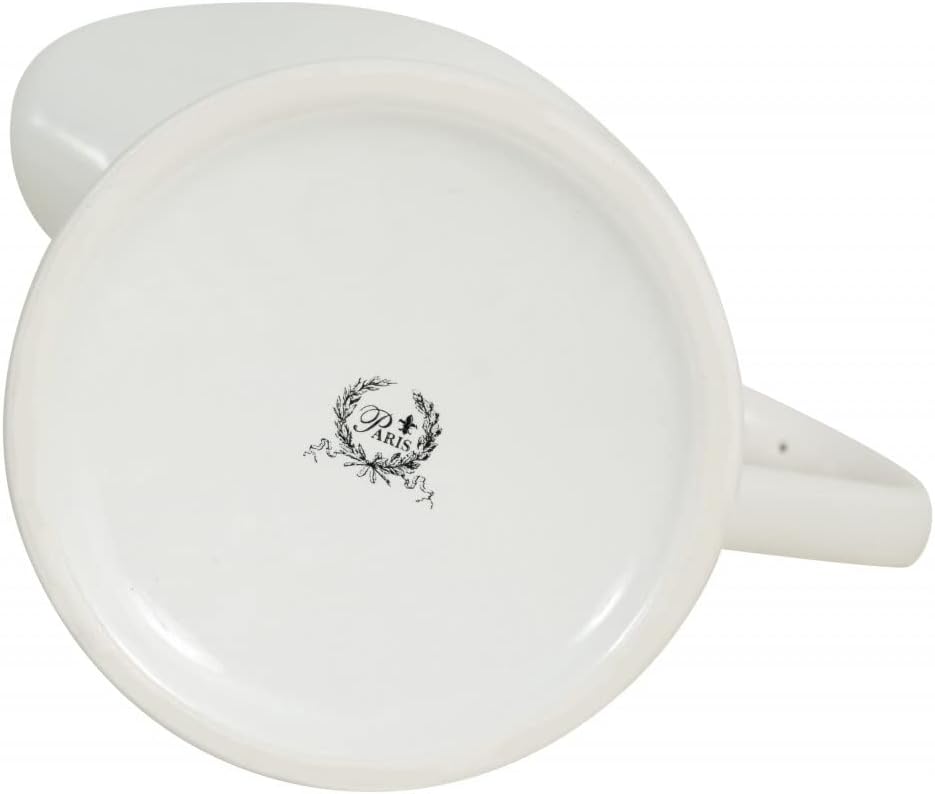White Porcelain Toilet Brush Holder 40x14x22 cm