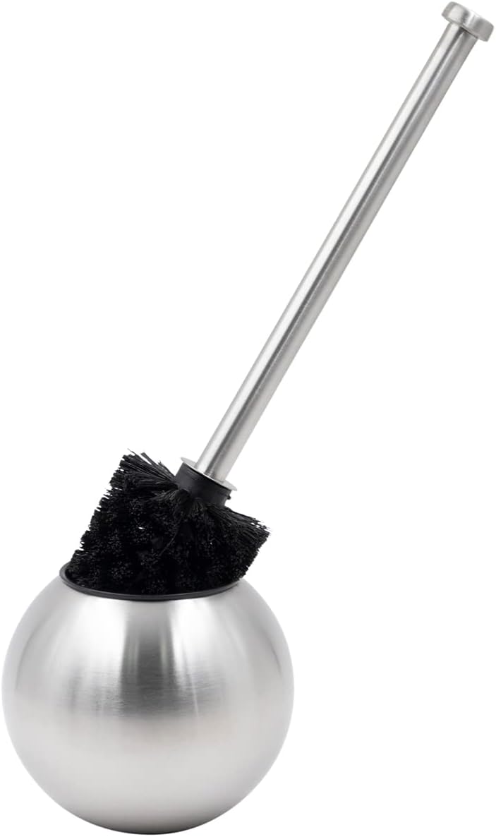 Eviva Toilet Brush and Holder Stainless Steel 1