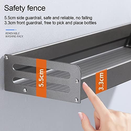 Aluminum Shower Caddy with Storage Shelf for Bathroom Organization