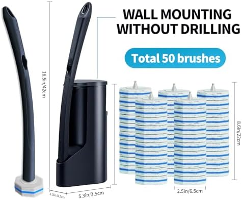 Hohoky Toilet Cleaning Set with 50 Refills