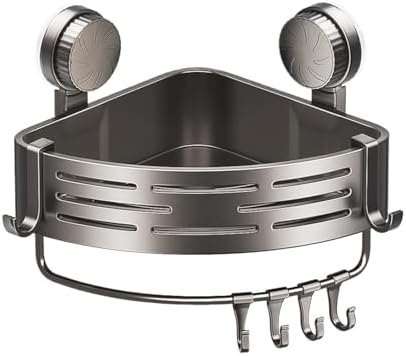 FINLALO Suction Cup Shower Caddy Wall Mount