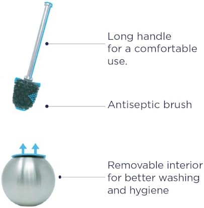 TRIO HOME Toilet Brush and Holder 2 Pack 1