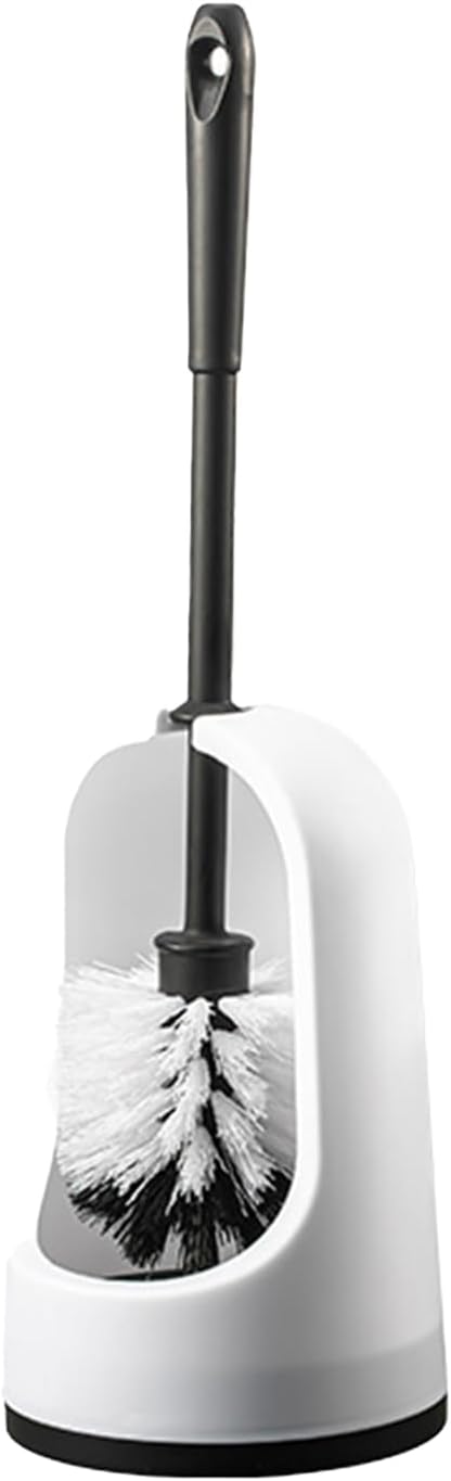 Vansza Toilet Brush Set with Long Handle and Drip-Proof Holder 1