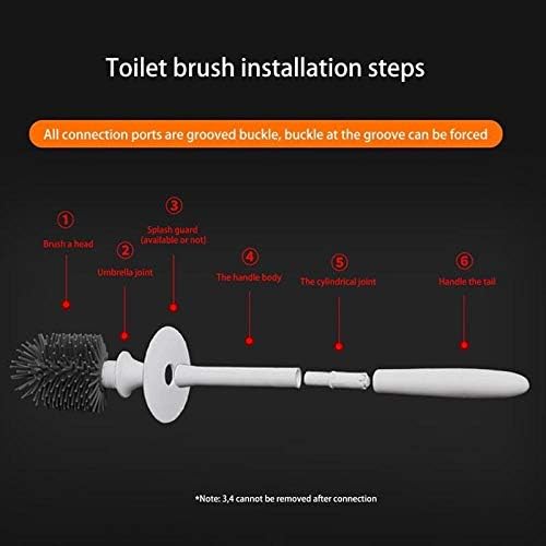 UYUME Portable Toilet Brush Set with Base and Holder 1
