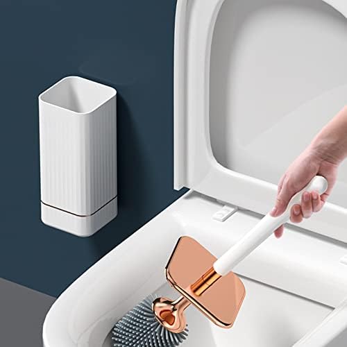 Stainless Steel Wall Mounted Toilet Brush with Holder - Durable and Rust-Proof