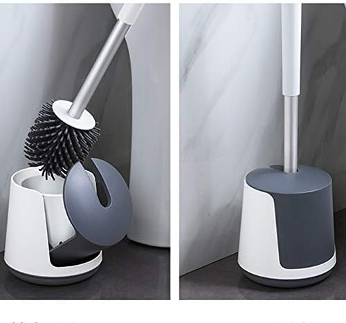 Leying Toilet Brush with Auto Open Close Holder
