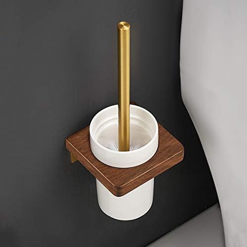 UNNS Toilet Brush with Holder Wall-Mounted Ceramic