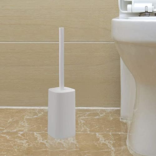 Plastic Toilet Brush with Holder for Space-Saving Deep Cleaning