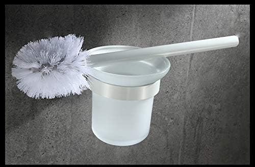 LUDSUY Space Aluminum Black Toilet Brush Set