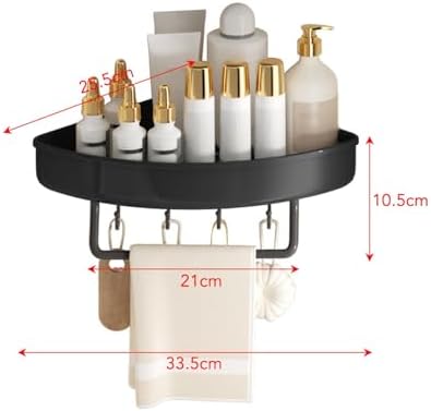 Kuuleyn Shower Shelf - Non Drill Corner Caddy Organizer