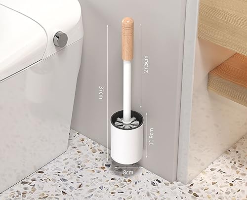 YEAMKE Toilet Brush with Removable Handle and Soft Bristles 1