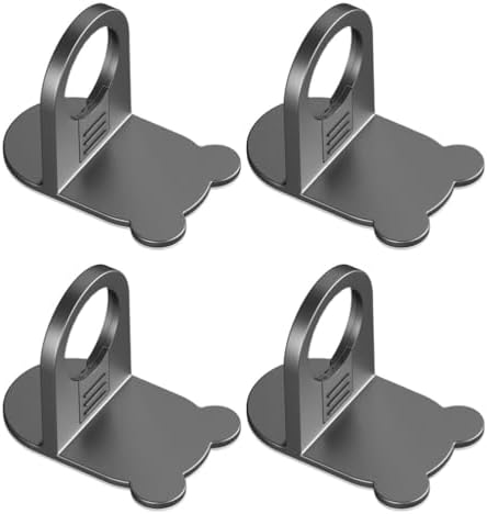 Cabilock 4pcs Wall-Mounted Bathroom Storage Racks with Self-Adhesive Hooks
