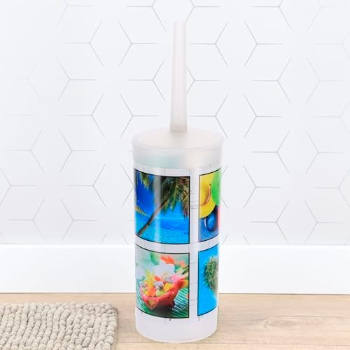 Efficient Plastic Toilet Brush with Bold Island Design