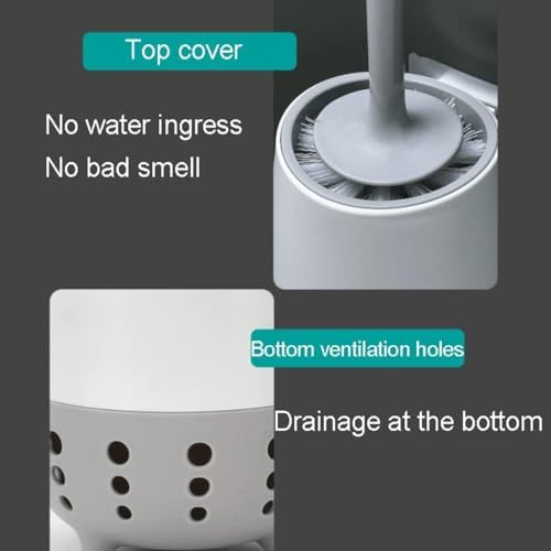ABS Toilet Brushes with Ventilated Holder Pink 1