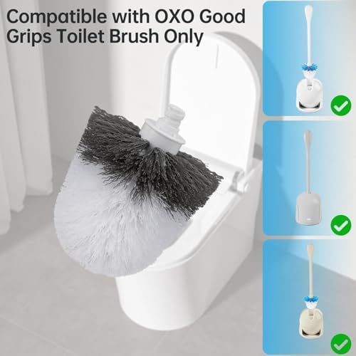 2 Pack Toilet Brush Replacement Heads for OXO Only