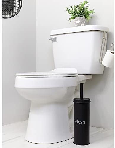 AuldHome Design Farmhouse Toilet Brush Holder Set