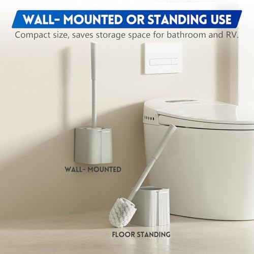 Y-in Hand 2 Pack Toilet Brush Holder Set 1