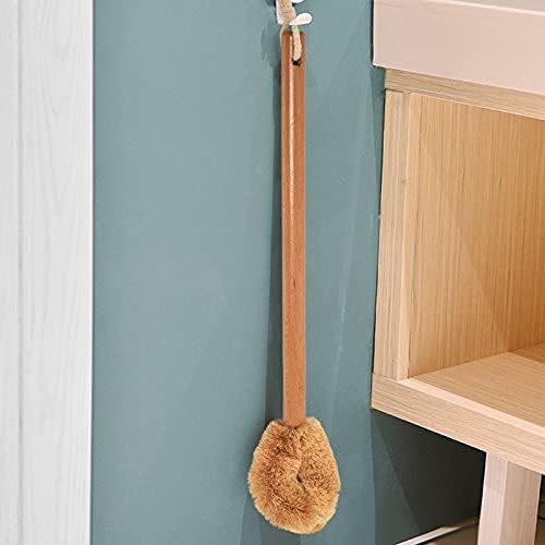 HUFFA Toilet Bowl Brush with Coconut Fiber Head and Beechwood Handle