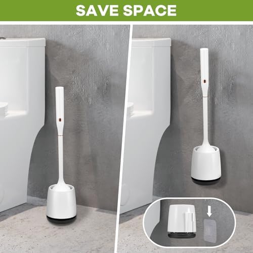 Electric Toilet Brush with Self-Cleaning Light and Ventilated Base 1