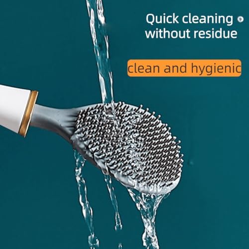 2025 New Upgrade Silicone Toilet Scrubber with Holder