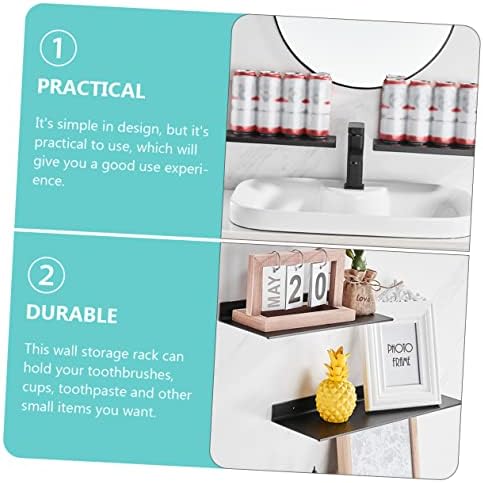 Garneck Wall Mounted Shower Caddy Non-punch Aluminum Storage Rack