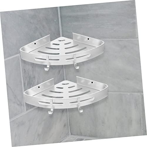 Zerodeko 2-Tier Aluminum Shower Organizer with Hooks