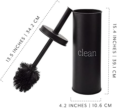 AuldHome Design Farmhouse Toilet Brush Holder Set