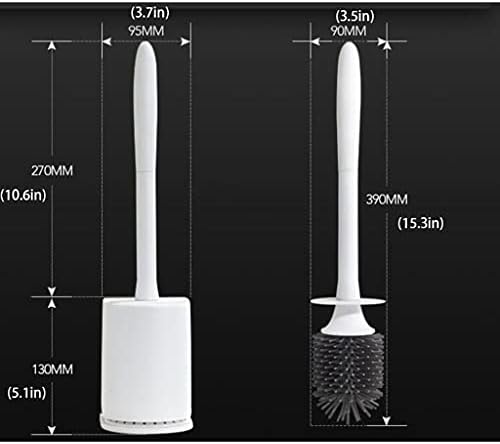 YYDS Toilet Brush with Holder Set for Clean Bathrooms