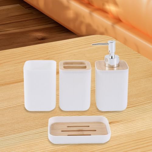 4X Bath Essential Organizer Keep Tidy Bathroom Set