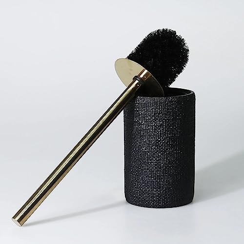 Natural Toilet Brush with Black Holder