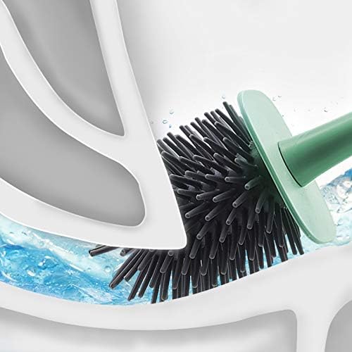 UNNS Wall-Mounted Toilet Brush with TPR Head and Holder 1