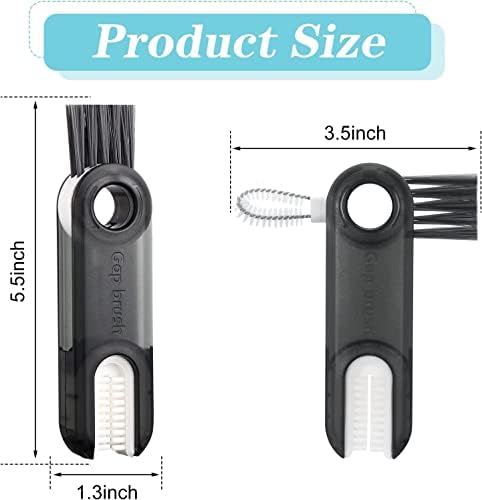 HROY Toilet Brush and Holder Set - 3 in 1 Cleaning Tool