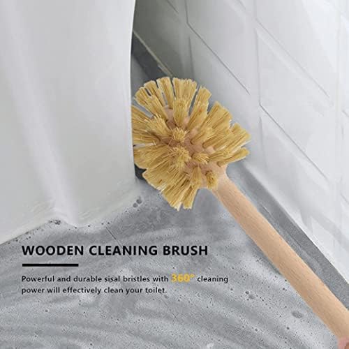 Beechwood Toilet Brush with Sisal Bristles 2 Pack