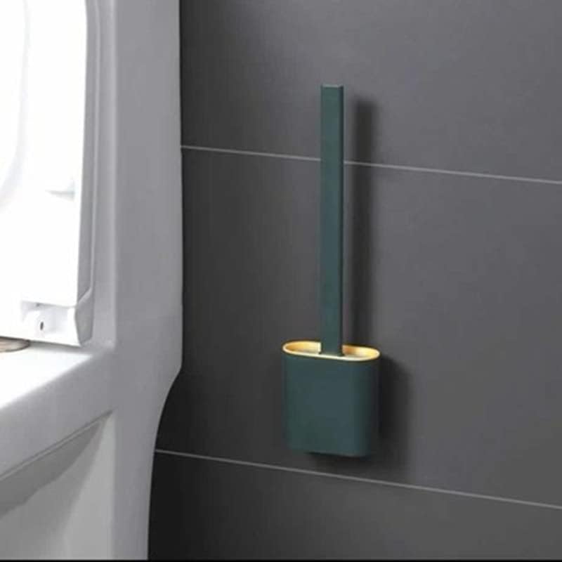 IKKSA Wall Mounted Toilet Brush with Holder Green