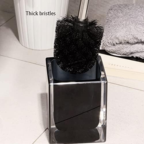 SYXL Toilet Brush with Holder Set Heavy Duty Cleaning Black