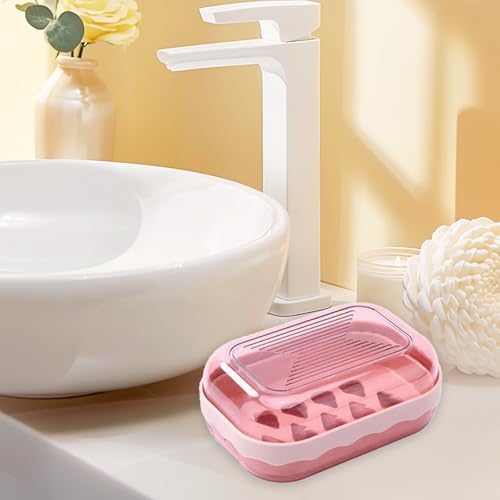 Stylish Soap Dish with Drainage and Flip-Top Design