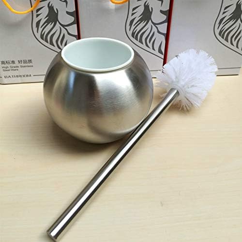 SPOUR Toilet Brush Set with Holder Silver