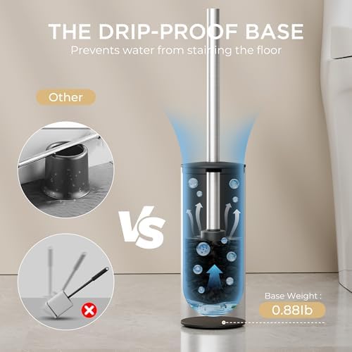 FORIOUS Toilet Brush and Holder Set