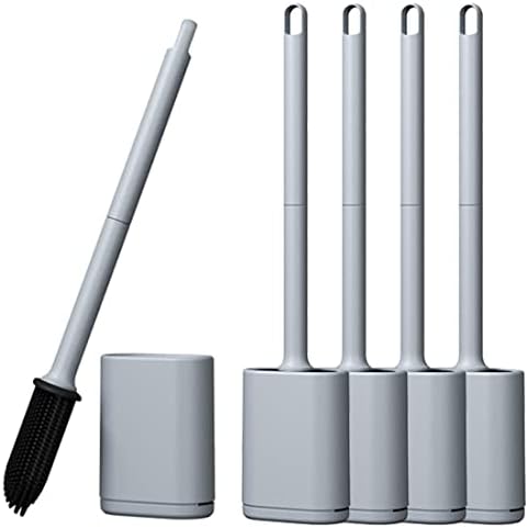 Wudulux Flexible Toilet Brush with Holder Set
