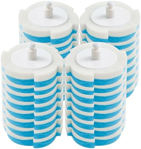 YGSJKJ Toilet Brush and Holder Set with 32 Refills