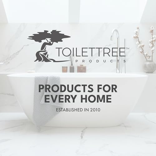 Deluxe Toilet Brush with Bamboo Holder and Stainless Steel Handle