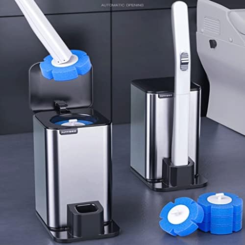 Disposable Toilet Brush with 12 Refills Blue