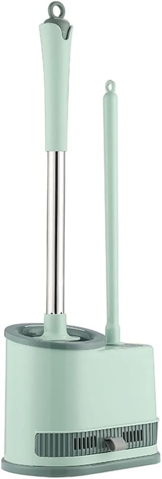 KAAZEE Toilet Brush Holder Set with No-Slip Handle and Flexible Bristles 1