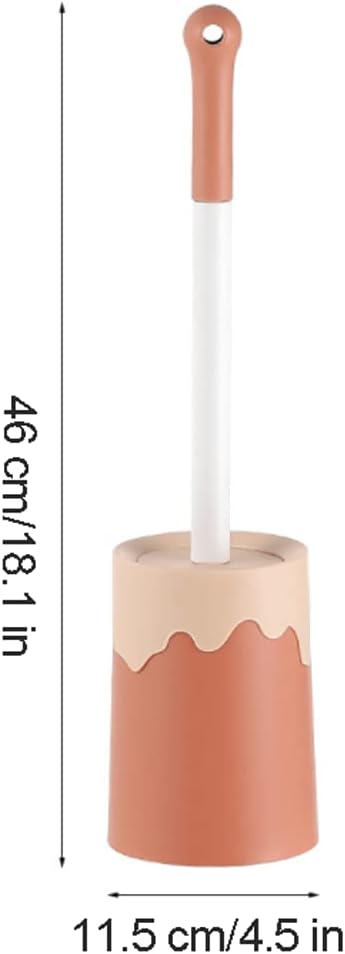 SUREK Soft Fine Toilet Brush with Holder