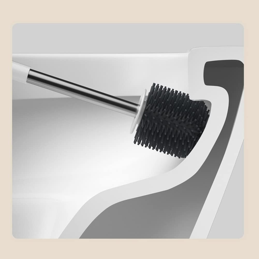 Senmubery Toilet Brush with Holder and Wall Mount 1