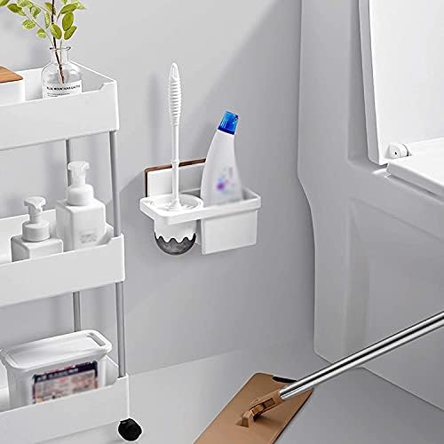 WSYTY Toilet Brush Set with Wall-Mounted Holder and Drip Tray
