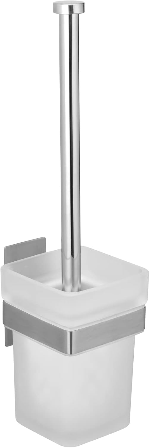 WENKO Turbo-Loc Genova Matte Toilet Brush Set